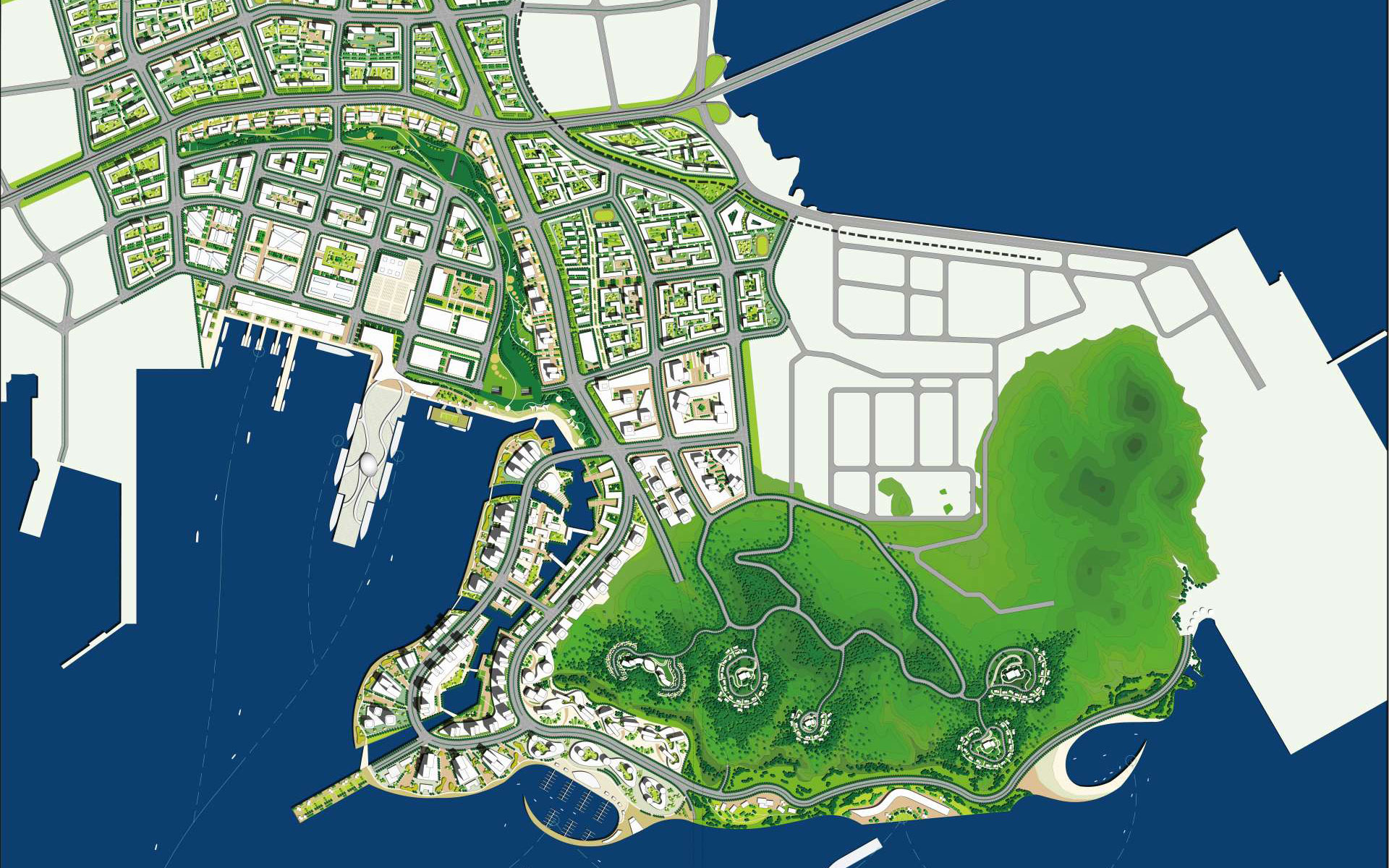 Dalian Harbor City Masterplan