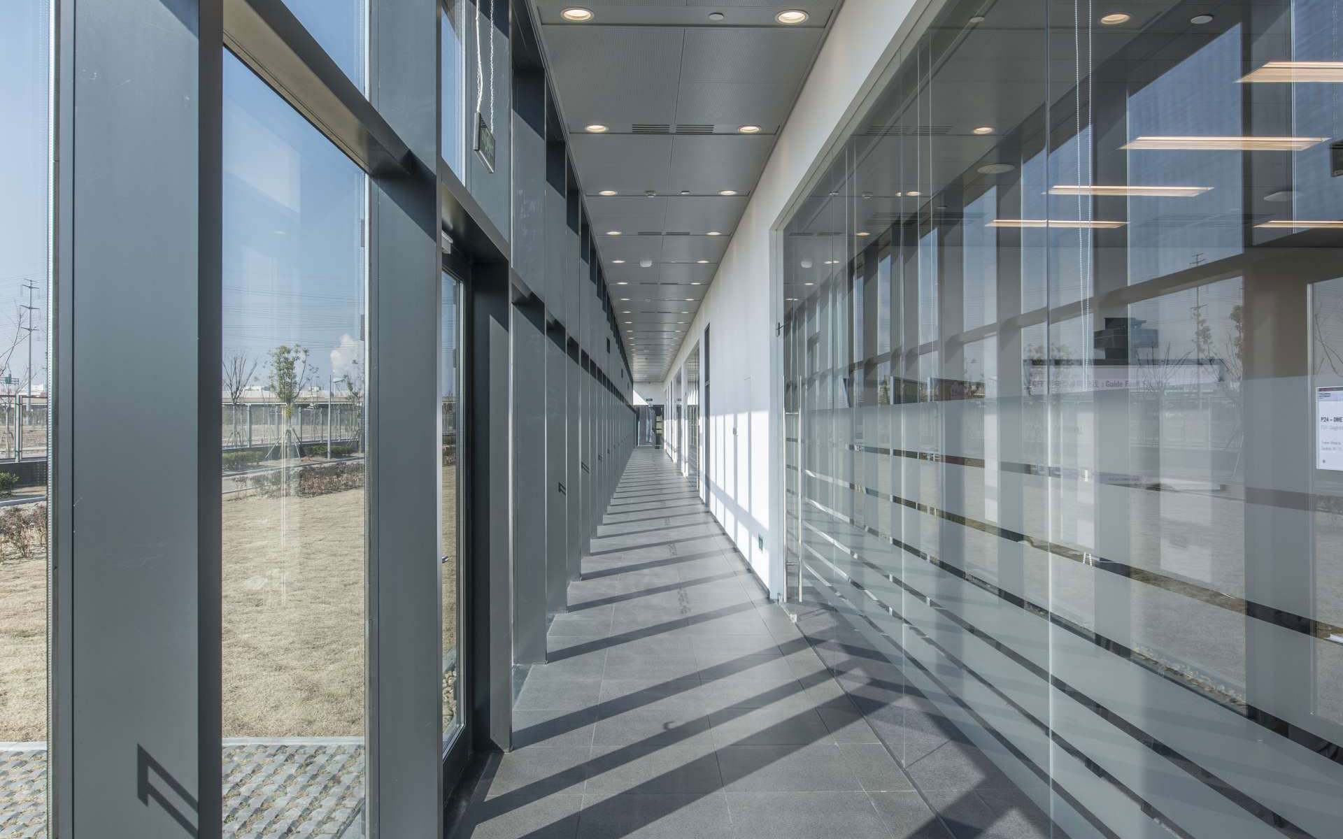 Shanghai Porsche Training Center Corridor