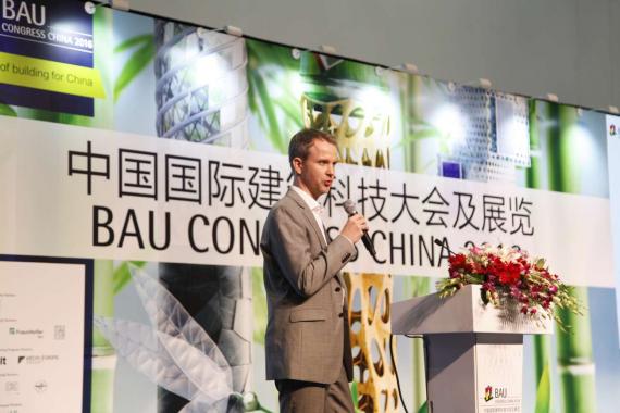 OBERMEYER at BAU congress China 2016 Mr. Knabe at his presentation