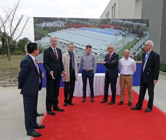 OBERMEYER at Krones groundbreaking with ceo Mr. Christoph Klenk