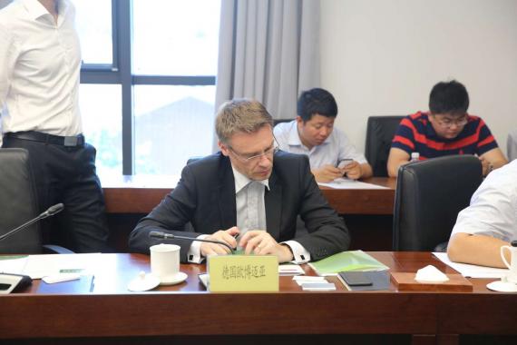 OBERMEYER at Qingdao Green building institute Mr. Becker as Representative of OEC