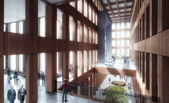 OBERMEYER Wuhan Optics Valley Technology Building Design Interior Lobby