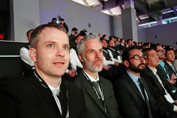 Shanghai Porsche Training Center Grand Opening Mr. Jentsch and Mr. Knabe at the opening ceremony